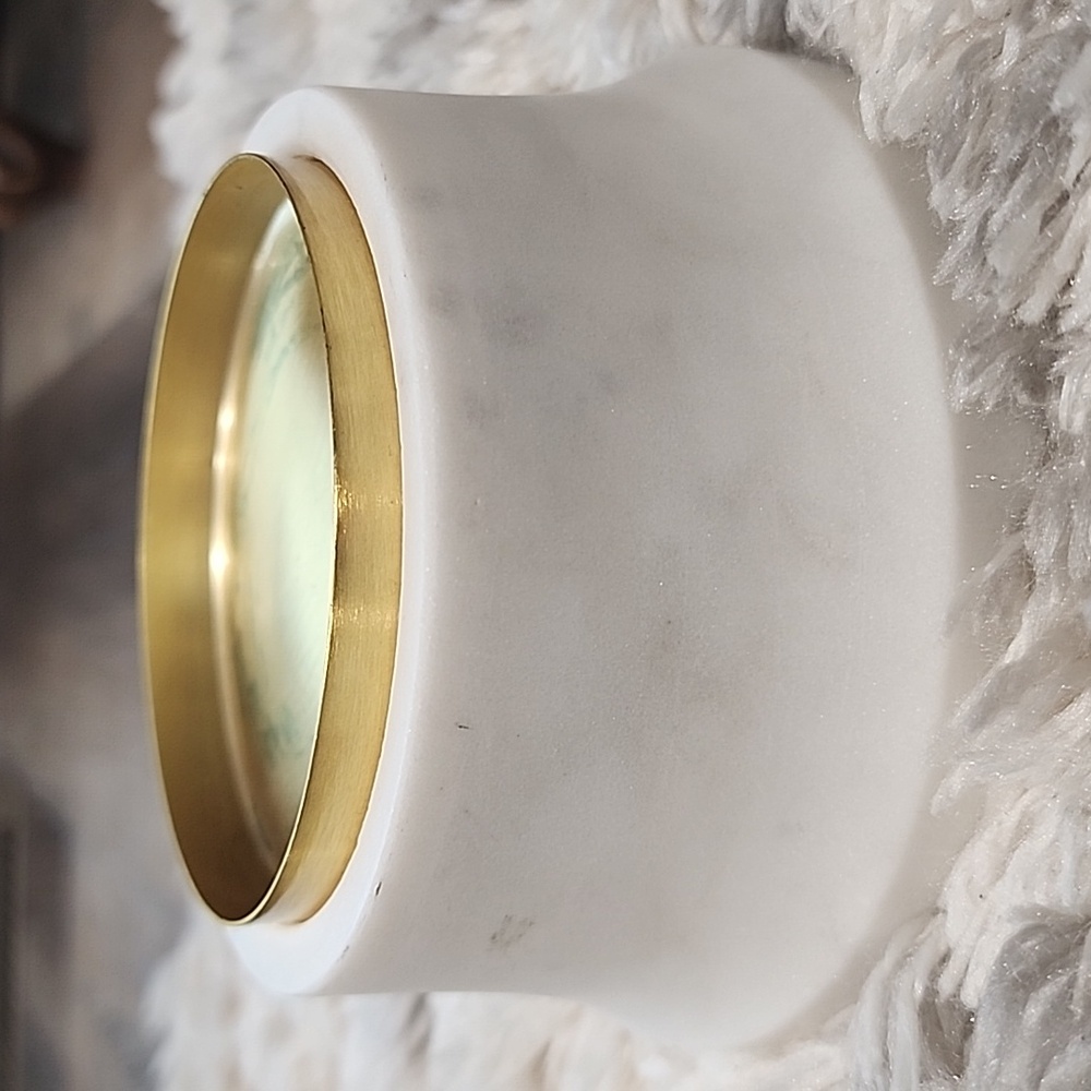 THRESHOLD MARBLE PILLAR CANDLE HOLDER